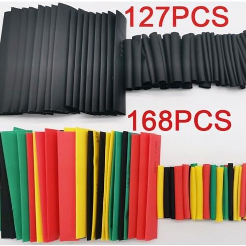 Heat Shrink Sleeve Tube Wire Electrical Insulated Connection USB Cable Wrap Waterproof Black Red Green Blue Yellow Shrinkage 2:1