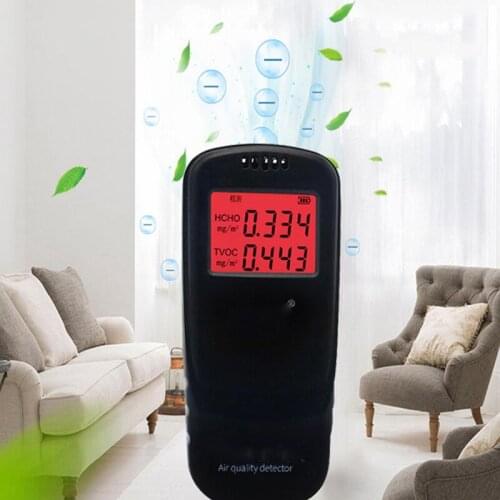 Air Quality Tester Digital Display Handheld Indoor Air Quality Detector High Precision Formaldehyde TVOC Detector With Backlight