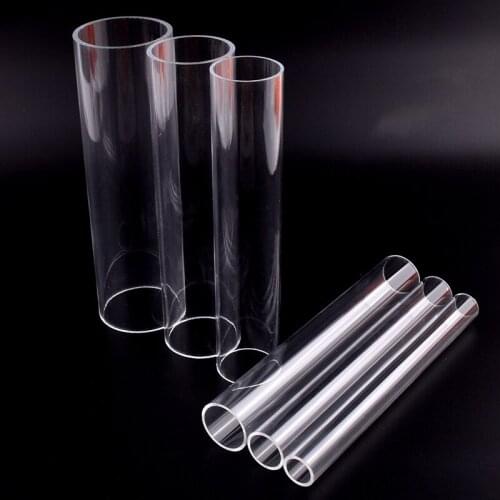 5pcs 18-20cm Length O.D 60-110mm Acrylic Transparent Pipe wedding & party Decorative Tube Fish Tank Aquarium Plexiglass