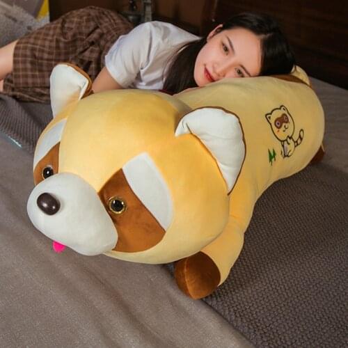 60-100CM cute little raccoon animal stuffed plush toy animal panda toy pillow plush gifts for kids