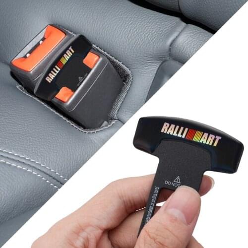 Car Safety Buckle Clasp Insert Clip Seat Belt Plug Buckle for Mitsubishi RalliArt Lancer Outlander Ralli Art 10 Asx Accessories