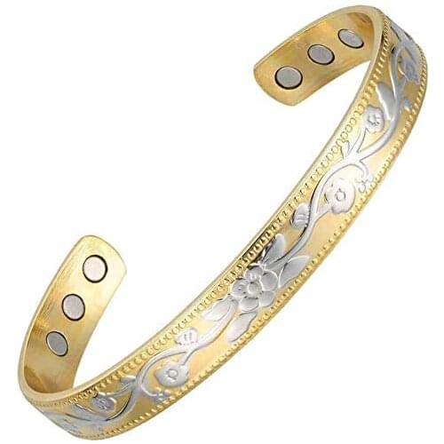 Pure Copper Bracelet for Arthritis and Joint Pain Magnetic with Magnet for Women and Men Solid Adjustable Relief Tunnel Carpal