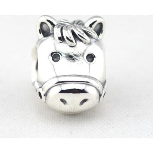 925 Sterling Silver Beads for Jewelry Making Animal Horse Vintage Beads for Charms Bracelets & Bangles DIY Jewelry Women Fashion