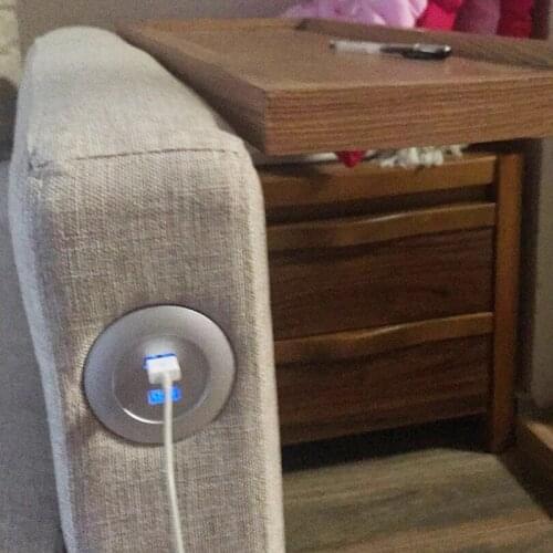 European Standard Sofa USB mobile phone charger 5v2a charger tablet computer installed in the Furniture Office SOFA accessories