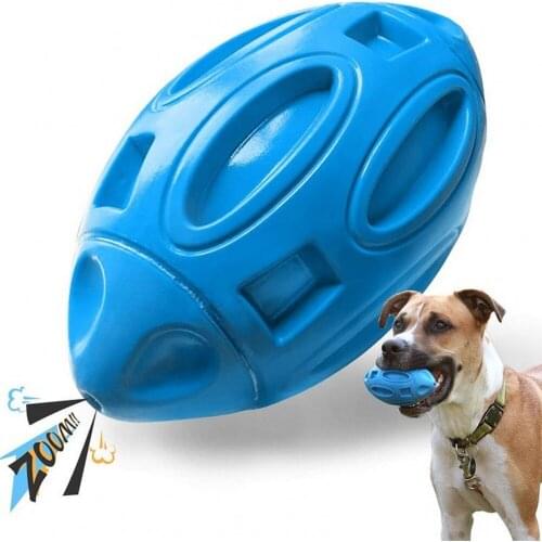 Dog Toys Squeaking Sounding Football Pet Play Toy Unique Interacts Entertainment Toys Sounder Small Medium Large Dogs Balls