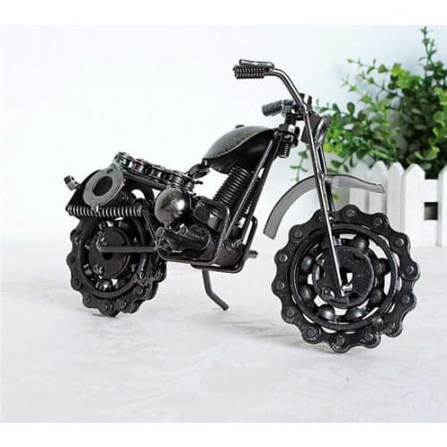 Hand-made metal metal ring iron decoration process beautiful arc with motorcycle metal ring statue placed Easter