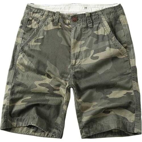 Fashion Camouflage Shorts Men Casual Military Style Cargo Short Cotton Plus Size Loose Baggy Straight Beachshorts Streetwear