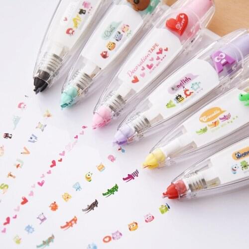 Cartoon owl animals press type maksing tape Sticker DIY decoration scarpbooking planner Album sticker stationery school supplies