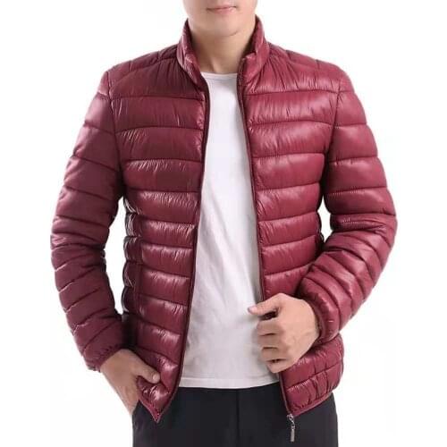 Men 2021 Autumn Winter New Casual Warm Thick Stand Collar Slim Waterproof Jacket Parkas Coat Male Outwear Parkas Jacket Y95