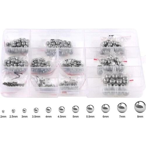 Bearing Ball Assortment Set, Metric Precision Chrome Steel Bearing Ball Assortment Kit(510 Pcs)