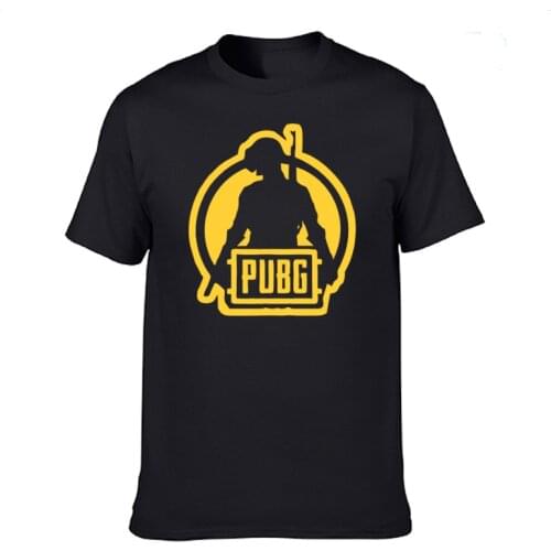 New Summer PUBG Game T Shirt Casual t shirt Men 100% Cotton Short Sleeve O-Neck Plus Size Quality Tops Tees XS-3XL