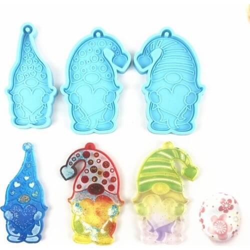 2021 New Keychain Epoxy Resin Mold Dwarfs Valentines Day Keyring Casting Silicone Mould 2020 trend