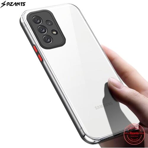 Rzants For Samsung Galaxy A52 A72 Case HD Transparent [Dazzle] Color Keys Shockproof Thin Slim High Clear Hard Phone Cover