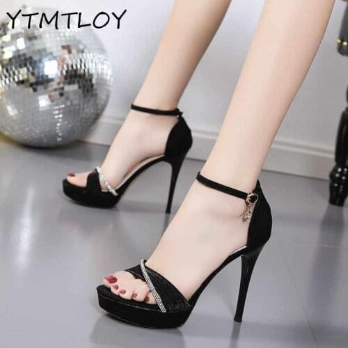High-heel Platform Sandals Femininity Fashion Brand Design Womens Shoes Summer Ultra-white Black Mujer Zapatos De Mujer