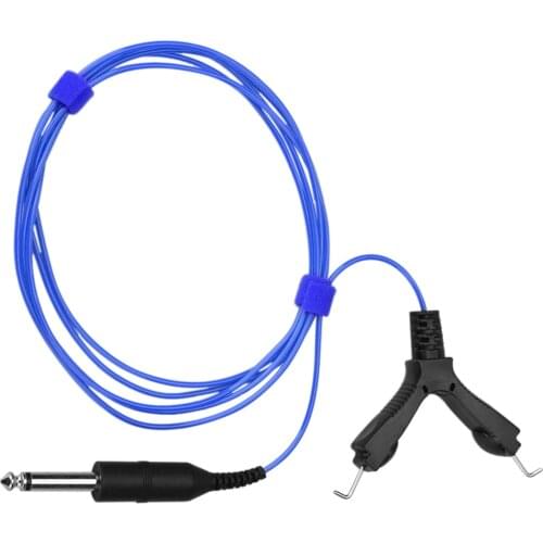 Tattoo Clip Cord Performance Silicone 6 Feet 1.8m Tattoo Clip Cord for Tattoo Machine Tattoo Power Supply Tattoo Wire - Blue