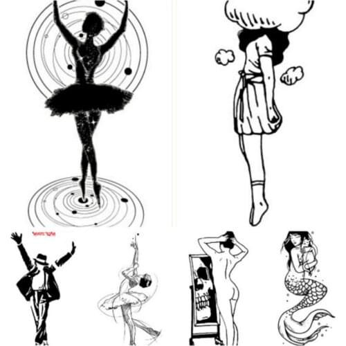 1pcs Dancer Tattoo for Men and Women Party Favors Temporary Body Art Shoulder Tattoo Sticker Party Cosplay