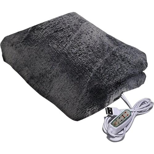 USB Heating Travel Machine Washable For Sofa Bed 3 Levels Portable Electric Blanket Winter Warm Soft Plush Car Shawl Camping