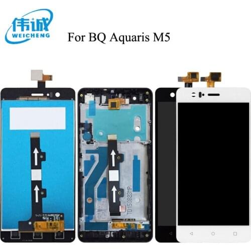 For BQ Aquaris M5 LCD Screen With Touch Screen Display For BQ M5 Digitzer Assembly With Frame+Tools For BQ M5 LCD Panel Tactil