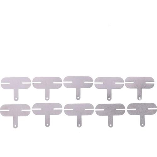 10pcs/Bag 18650 Power T Type Lithium Battery Nickel Sheet Nickel Plated Steel Sheet Spot Welding Nickel Film 25* 10 * 0.2(mm)