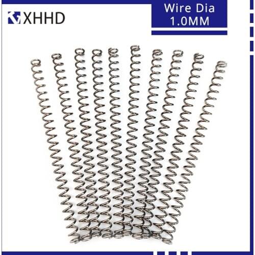10pcs 1.0 mm Wire Dia OD 5 6 7 8 9 10 11 12 13 14 15 Y-type Rotor Return Compression Pressure Spring 10-100mm 304Stainless Steel