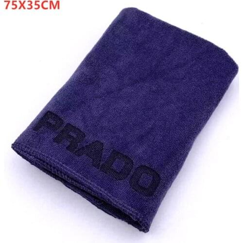75x35 cm For Toyota Prado Car Wash Microfiber Towel Car Cleaning Drying Cloth Hemming car styling car accessaries