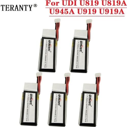 1-10PCS 7.4V 350mAh Lipo Battery 2S for UDI U819 U819A U945A U919 U919A RC Helicopter 3D Flip Drone RC Quadcopter Spare Parts