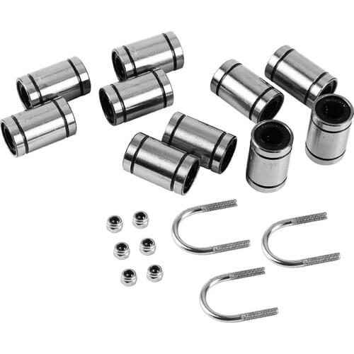 For 3D Printer Accessories Prusa i3 MK2/MK2S/MK3 U-bolts+ Bearings 8UU+M3 Gasket U-bolts Kit
