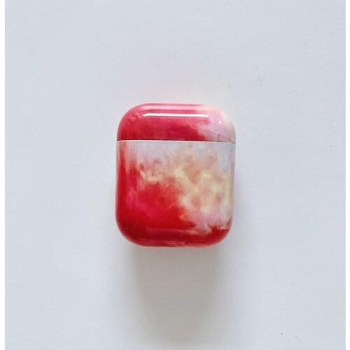 Luxury Cute Watercolor PC Wireless Earphone Case For Apple Airpods Protection Cover For Airpods 1 2 Charger Box Funda