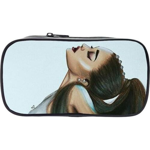 Ariana Grande Pencil Case Student Creative Pencil Case Boy Girl School Supplies Singer Cosplay Personalized Stationery Bag