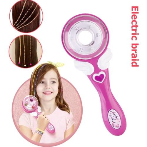 Electric Automatic Hair Braider DIY Hair Weave Roller Machine Twist Knitting Roll Twisted Braiding Styling Tools Girl for Gift