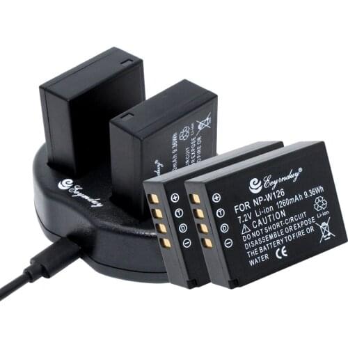 NP-W126 NP W126 NPW126 (4PCS digital battery charger set) for Fujifilm FinePix HS30EXR HS33EXR X-Pro1 X-E1 X-E2 X-M1 X-A1 X-A2