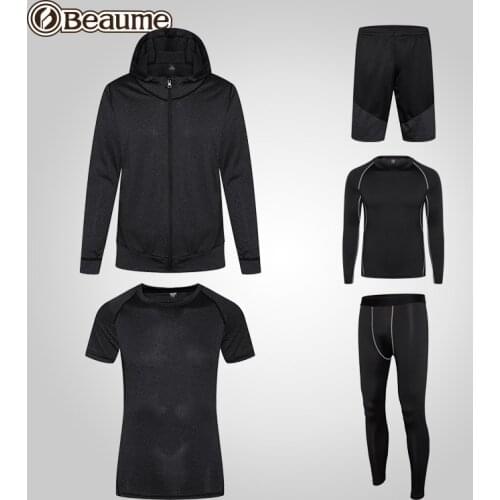 FTA12115 Beaume mens five piece training suit Yoga suit running suit