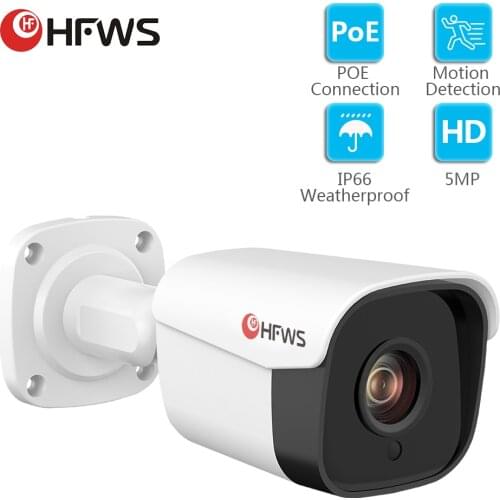 HFWS IP Camera Surveillance cctv camera poe outdoor video Surveillance 5MP night vision AI Cameras ONVIF for NVR System