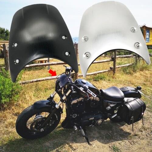 XL883 Windscreen Windshield Aluminum For Harley Sportster XL 883 XL1200 Models 2005 2006 2007 2008-2019 Motorcycle Accessories