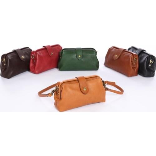 Fashion Retro Handmade Leather Women Bag Leisure New Shoulder Bags Luxury Handbag Classic Multi-Function Bags