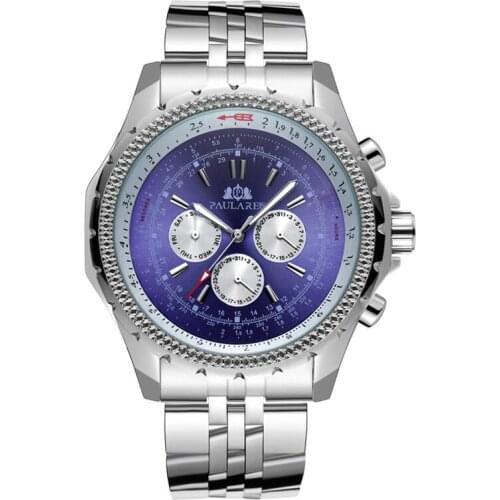 Mechanical Watch Men Luxury Brand Fashion Business Classic Back Cover Stainless steel Bracelet Clock Montre Homme 2021 NEW