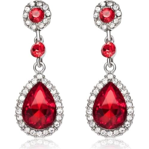 New Long Crystal Water Droplets Dangle Earrings for Women ZA Elegant Cubic Zirconia Drop Earrings Fashion Wedding Party Jewelry