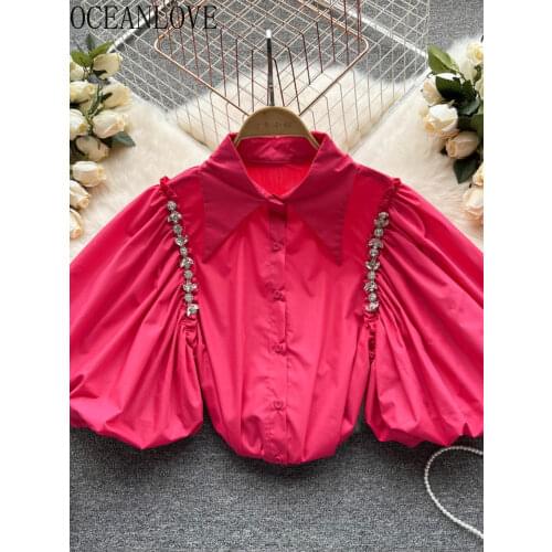 Oceanlove Button Down Blouses