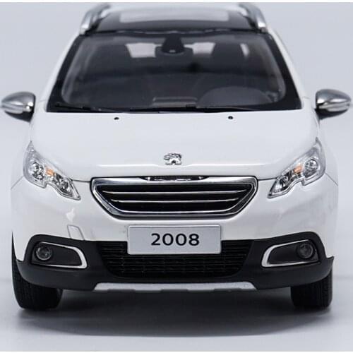 Original Authorized Authentic 1/18 Scale Peugeot 2008 SUV White Diecast collectible classic Car Model for christmas/Birthday gif