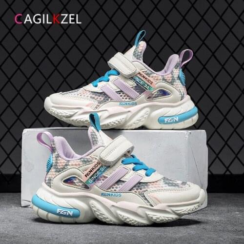 CAGILKZEL 2021 Autumn Children Shoes Breathable Mesh Sports Shoes For Girls High Quality Running Kids Sneakers Girls Shoes Boys