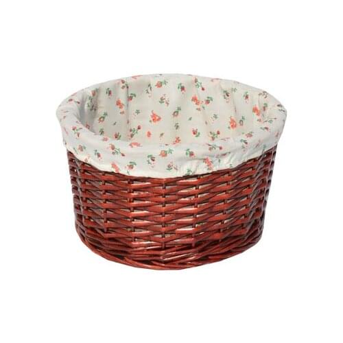 Wicker Round Storage Basket Small Storage Basket Household Toys Clothing Finishing Basket Rural Style