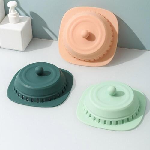 Durable Silicone Floor Drain Cover Sealed Plug Toilet Anti-odor Anti-insect Stopper Bathroom Toilet Supplies Products