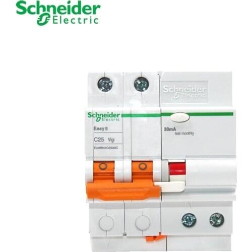 Schneider electric Residual current protection circuit breaker EA9R 1P+N 2P 6A 10A 16A 20A 25A 32A 40A 50A 63A type C EA9RN