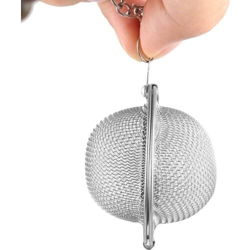 Hot 4.5/ 5cm Stainless Steel Tea Infuser Sphere Locking Spice Tea Ball Strainer Mesh Infuser Tea Filter Strainers Kitchen