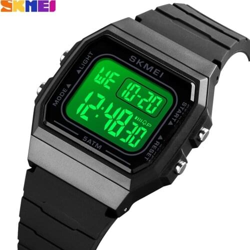 SKMEI Mens Women Sport Couple Watch Digital Chrono Alarm Electronic Wristwatch Japan Movement Female Clock Gifts Reloj Mujer