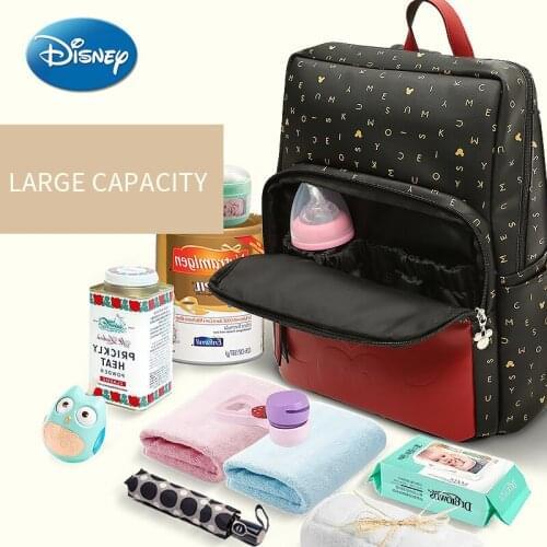 Disney Baby Diaper Bags For Mummy Maternity Kids Nappy Backpack Mom Large Cosmetic Handbags Women Stroller Bag
