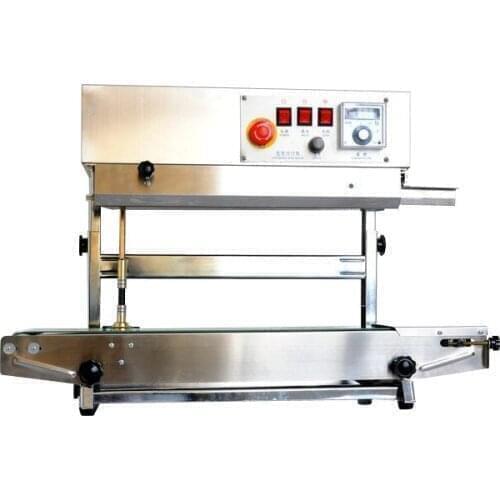 Factory price vertical band sealer for plastic bag with stainless steeldate coding