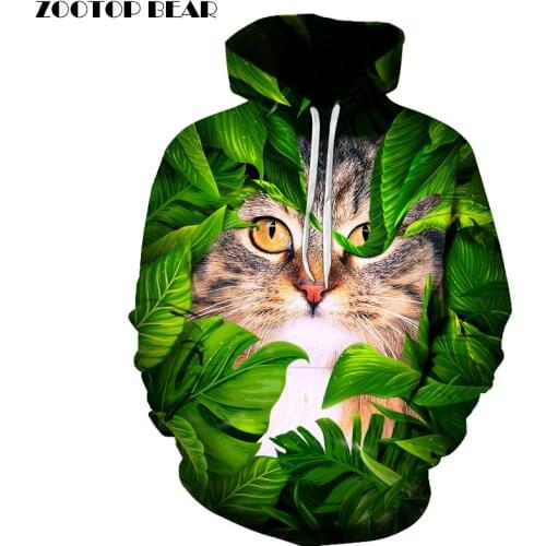 Funny Cat Printed 3D Men Hoodies Women Sweatshirts Hot Sale Autumn Winter Hooded Pullover Casual Tracksuit Brand Plus 6xl Hoodie