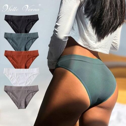 Womens Panties Cotton Female Underpants Panties For Women Briefs Underwear Plus Size Pantys Sexy Lingerie Solid Color