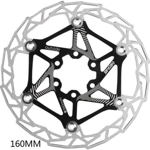 1pcs Mountain bike brake rotor Strong heat dissipation floating rotor 160mm MTB disc brake pad for bicycle Accessories ultraligh